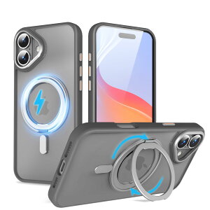 yzQUEASON ݊i X}zP[XyiPhone 16Plus p MagSafeΉ P[Xz360°]X^h CX[dΉ phone16plus p P[X Ot ČRMILKi iphone 16 plus p P[X  