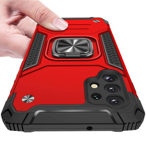 【送料無料】KUJQOC Galaxy A32 5G ケース リング付き 耐衝撃 TPU クリア 薄型 軽量 SCG08 携帯ガバー スタンド機能 車載ホルダー対応 二重構造 指紋防止 全面保護 米軍MIL規格 スクラブ カメラ保護 擦