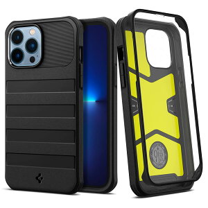 yzSpigen iPhone13ProP[X Ռz 360°Sʕی [P[X+KXtB] ČRMILKi擾 ϏՌ Ow\ Jی h~ WIEA[}[ ACS03291 (ubN)