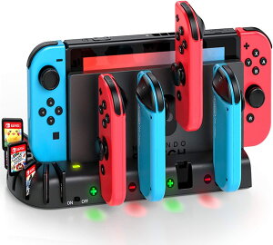 yzSwitch/XCb` OLED L@EL WCR [dX^h SwitchhbNƈ̌^ KDD Joy-Con 4䓯}[d LEDwvt Q[J[h[(Joy-Con 2ɔΉ)