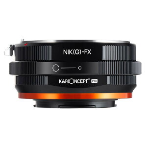 【送料無料】K&F Concept マウントアダプター NIK-FX PRO2 Nikon対応 ニコン Fマウント Gタイプ レンズ 対応 FX Xマウント 装着用 変換 レンズアダプター 艶消し仕上げ 反射防止 無限遠実現 メーカー直