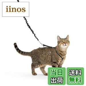 【送料無料】PetSafe(ペットセーフ)猫のハーネス イージーウォーク ネコ用ハーネス&バンジーリード ブラック Mサイズ