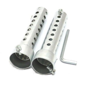 【送料無料】NEYORIKA バイク マフラー 消音器 インナー サイレンサー 汎用 インナーバッフル 六角レンチ付 2本 セット (ロング35mm)