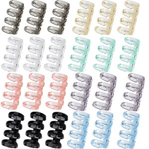 【送料無料】Selinear バインダーリング 24個セット 8色入リ PVC 製本用とじ具 製本リング ファイル本製作 資料保存整 A4/A5/B5 ファイル本製作 ルーズリング フバインダーリング4穴外径15mm内径12mm