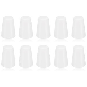 【送料無料】DELUXEFOX ゴム栓 10個入り 霧白色 試験管のゴム栓 円錐 シリコンゴムホールプラグ シリコーン穴栓 台形 シリコーンラバーホールプラグ 実験室用シリコーンゴムホールプラグ 柔軟