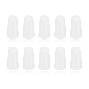 【送料無料】DELUXEFOX ゴム栓 10個入り 霧白色 試験管のゴム栓 円錐 シリコンゴムホールプラグ シリコーン穴栓 台形 シリコーンラバーホールプラグ 実験室用シリコーンゴムホールプラグ 柔軟