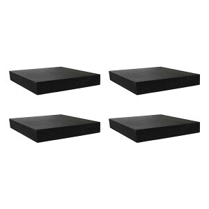 【送料無料】DELUXEFOX ゴム板【4個入り】5cm正方形 ベッド 傷防止 防振ゴムの重い家具保護 高さ調整ゴム 滑り止め ゴム板 黒 防音ゴム 振動吸収の多目的防振ゴム【厚さ10mm】