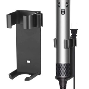 【送料無料】KAIXUANMAN マグネット ヘアアイロンホルダー ヘアアイロン収納 壁掛けヘアアイロンタンド マグネット ヘアアイロン置き 風呂場収納 (黒)