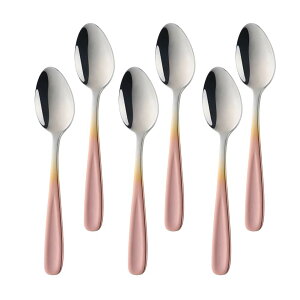 yzBuyit Xv[ eB[Xv[ R[q[Xv[ 6{Zbg 18-10XeX| ʎdグ H S13.5cm Vo[/[YS[h