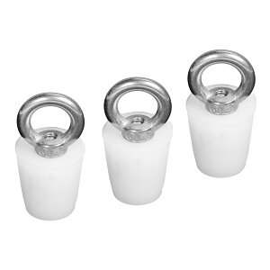 【送料無料】Aicosineg シリコーンゴム製テーパープラグ リング付き 3個入り 17mm-23mm テーパープラグ シリコーンゴム製テーパープラグ シリコンゴム栓 ゴム栓 固体バングスストッパー 試験管