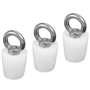 【送料無料】Aicosineg シリコーンゴム製テーパープラグ リング付き 3個入り 18mm-24mm テーパープラグ シリコーンゴム製テーパープラグ シリコンゴム栓 ゴム栓 固体バングスストッパー 試験管