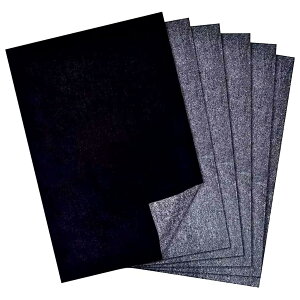 【送料無料】【LUYING】複写紙 画用 工芸 転写 美術 手芸 版画 コピー用紙 カーボンペーパー 入り カーボン紙 ブラック A4 片面 カーボン紙 ブラック A4 片面 21*29.8cm 50枚入り