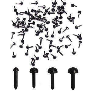 【送料無料】LYHMHAMY さし目 ぬいぐるみ 400個入り 黒目 目玉 DIY用 縫製 手芸 手作り ールアイ ドールメイキング クラフト3mm/4mm/5mm/6mm