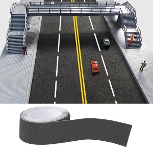 【送料無料】wowjimi 道路テープ 5cm*5m 情景コレクション リアル ミニカー遊び 道路 線路 シール ステッカー グラス模型 建物モデル 箱庭 鉄道模型 ジオラマ アスファルト DIY 装飾 カット可能