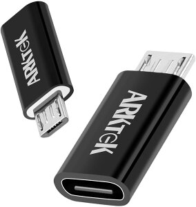 yzARKTEK USB-C  Micro USB A_v^ USB Type C (T_[{g 3Ή)  Micro USB P[u [d Ro[^[ f[^ ] fWJ Galaxy S7 Z5P Ή 2Zbg ()
