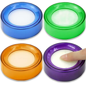 【送料無料】MAEXUS 紙めくり器 切手貼り 紙めくり【4セット】海綿スポンジケース 伝票書類めくり 紙幣の勘定 事務用品 (茶色・ブルー・緑・紫)