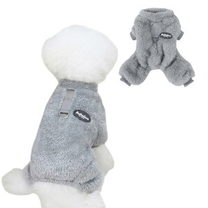 【送料無料】Jimjis 犬服 秋冬 ロンパース 犬 服 サンゴベルベット 犬の冬服 暖かい ペット服 厚い ドッグウェア 小中型犬 防寒 着脱簡単 抜け毛防止 ペット用品 ペット衣類 小型犬 中型犬洋服