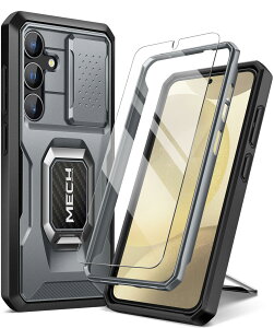 �y���������zTongate Samsung Galaxy S24 Plus �P�[�X�A�����K���X���X�N���[���v���e�N�^�[�t�A�S�g�ی�A�R�p���̑ϐk Galaxy S24 + Plus �g�уP�[�X�i2024�j�����O�u���P�b�g�ƃX���C�h�J�����J�o�[��