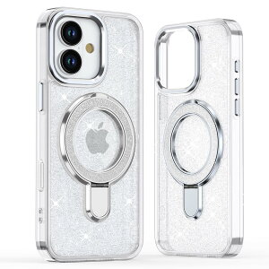 yzJOOBOY X}zP[X Ή iPhone 16 Plus P[X MagSafeΉ NA P[X  X^h@\ 炫 uu TPU+PC Ռz 킢  lC LN^[ Xgbv 