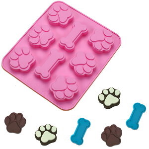 【送料無料】DEVENTORZ 猫の肉球 犬の骨 ケーキ型 シリコンモールド 可愛い ケーキ型 足跡モールド チョコ型 シリコン型 シリコンモールド チョコレート型 お菓子型 クッキー型 ケーキ型 製菓
