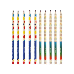 【送料無料】DEVENTORZ レインボー色鉛筆 4色芯 10本セット カラフル 多色えんぴつ 塗り絵 スケッチ 絵画 学生用 子供用 入園・入学 ギフト プレゼント 削り済み 虹色 芸術 手描き 初心者向け(10