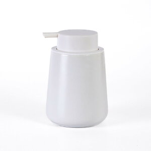 【送料無料】COZENTA ソープディスペンサー 詰め替え 手動 陶器 おしゃれ ハンドソープ (液体タイプ ホワイト)