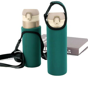 【送料無料】水筒カバー 保温保冷 ボトルホルダー ステンレス水筒ケース サーモス使用可能 携帯式 ショルダーストラップ付 斜めがけ 手提げ 登山 アウトドア こどもクッション 保護 おしゃ
