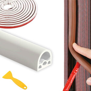 【送料無料】YUNHE 隙間テープ 高密度シリコーンゴム素材 隙間パッキン 防音テープ ゴムパッキン ドア隙間テープ 長さ6M 防音パッキン ドア 窓 気密 断熱 騒音軽減 すきま風防止 粘着テープ付