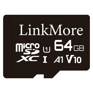yzLinkMore 64GB MicroSDXCJ[h U1 / A1 / V10 / SDA_v^[t (Ǎő95MB/s)