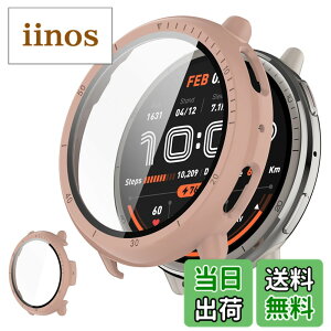 �y���������zUIUIKA For Amazfit Active 2 44mm ��p�J�o�[ Amazfit Active 2 44mm �ی�P�[�X �Z�b�g �����K���X�t�B����+���ϏՌ�PC�t���[�� �����E�Ռ��E�X�N���b�`�h�~ ���˒ጸ �w��h�~ �y�ʃX������