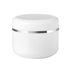 【送料無料】Copeflap クリーム容器 クリームジャー 200g クリームケース 詰め替え容器 軟膏容器 大きめ 内蓋付き (シルバー)