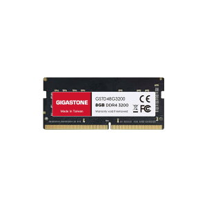 yzy m[gp\Rp DDR4zGIGASTONE 8GBx1 DDR4 3200MHz (2933MHz or 2666MHz) PC4-25600 (PC4-23400/21300) CL22 1.2V SODIMM 260 s Aobt@[h  ECC m[gp\RpW[