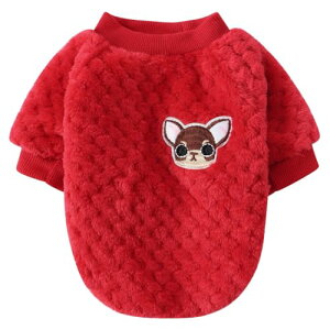 【送料無料】Jimjis 犬服 秋冬 犬 服 冬 サンゴベルベット フリース 犬の冬服 暖かい ペット服 厚い ドッグウェア パーカー 小中型犬 防寒 着脱簡単 抜け毛防止 ペット用品 ペット衣類 小型犬
