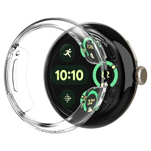 �y���������zSpigen Google Pixel Watch 41mm �P�[�X �yPixel Watch 3 / 2 / 1 41mm �Ή��z ���� �Ռ� �z�� �ȒP�Ȏ��t�� �����^ �V���v�� �X���� �y�� �ی�J�o�[ �V���E�t�B�b�g ACS07391 (�N���X�^���E�N��