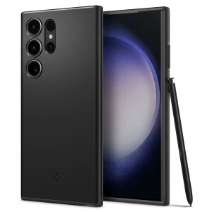 yzSpigen Galaxy S23 Ultra P[X ^ [ SC-52D | SCG20 ] Yی C菝h~ ^Jo[ y wh~ Vv }bgdグ CX[dΉ VEtBbg ACS05609 (ubN)