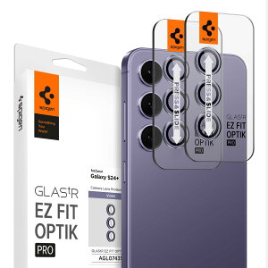 yzSpigen Galaxy S24 FE/Plus JیtB oCIbg 2Zbg \tLbgt ߗ dx9H ϏՌ MNV[ S24 FE/Plus Ή YیtB EZ Fit Optik Pro