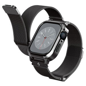 yzSpigen Apple Watch 45mm | 44mm ̌^ oh P[X y Apple Watch 9 / 8 / 7 / SE2 / SE / 6 / 5 / 4 Ή z XeX P[X ̌^ XeXX`[ oh TPU A~ d\ ϏՌ Ռ