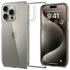 【送料無料】Spigen 【創業18年の技術力】 iPhone 15 Pro ケース クリア 薄型 耐衝撃 軽量 2重構造 レンズ保護 擦り傷防止 ワイヤレス充電対応 厚さ1mm エアスキン・ハイブリッド ACS06697 (クリスタル