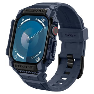 �y���������zSpigen Apple Watch 10 42mm ��̌^ �o���h �P�[�X �ϏՌ� PC TPU ��d�\�� �X�|�[�c�o���h ���� �Ռ� �z�� �ϋv�� ���h�~ ���M�b�h�E�A�[�}�[�E�v�� ACS08592 (�l�[�r�[�u���[)