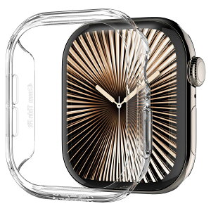 �y���������zSpigen Apple Watch 10 �P�[�X 42mm AppleWatch10 �Ή� ���� �Ռ� �z�� �ȒP�Ȏ��t�� �����^ �V���v�� �X���� �y�� �ی�J�o�[ �A�b�v���E�H�b�`�P�[�X �V���E�t�B�b�g ACS08589 (�N���X�^��