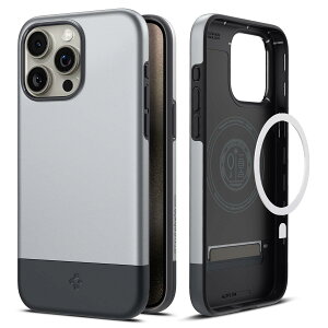 yzSpigen yn18N̋Zṕz iPhone 15 Pro Max P[X MagsafeΉ ČRMILKi X^CEA[}[E}OtBbg ACS06613 (NVbNEVo[)