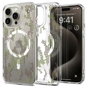 yzSpigen yn18N̋Zṕz iPhone 15 Pro Max P[X NA MagSafeΉ ϏՌ Xgbvz[ ϖh~ op[ ČRMILKi EgEnCubhE}OtBbg ACS07774 (fW