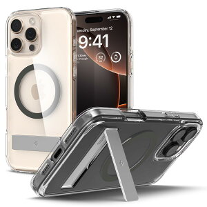 yzSpigen yRpNgȃX^htziPhone 16 Pro Max P[X MagSafeΉ NA X^ht ČRMILKi EgEnCubhSE}OtBbg ACS08010 (Ot@Cg)