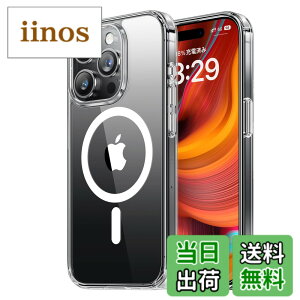 �y���������zNIMASO �P�[�X iPhone 15 Pro Max �p �N���A �ی�P�[�X MagSafe�Ή� ���� ���ϖh�~ �ϏՌ� �ČRMIL�K�i SGS�F�� PC�w�� �����h�~ ���^ �o���p�[ ���C�����X�[�d�Ή� �A�C�t�H�� 15 �v���}