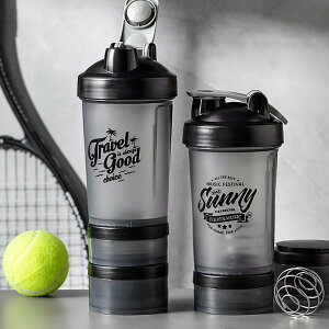 【送料無料】500ml プロテインシェイカー、BPAフリー シェイカー、プロテイン シェイカー 、プロテインシェイクを 304ステンレス鋼のミキシングボールが付属します 取り外し可能なプロテイ