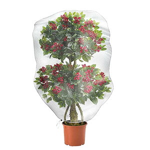 【送料無料】AVILMORE 防虫ネット メッシュ巾着式 植物保護カバー 防虫網 虫除けネット 野菜栽培 プランター用 防虫カバー 鉢植え用 果実保護 鳥対策 (80cm×80cm)