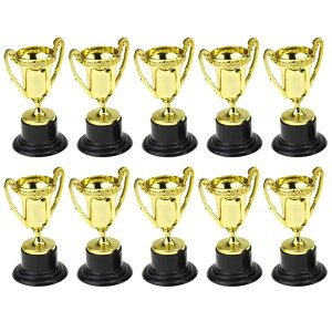 【送料無料】NOELAMOUR 優勝カップ トロフィー ミニ 10個セット ゴルフ サッカー 野球 スポーツ 大会 表彰 ご褒美