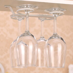 【送料無料】NOELAMOUR ワイングラスホルダー ネジ止め 吊り下げ 2列 コンパクト ワイングラスハンガー スチール (ホワイト)