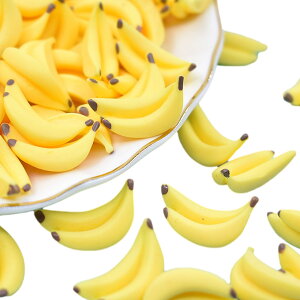 【送料無料】NOELAMOUR バナナ 食品サンプル ミニ ばなな 可愛い リアル 果物模型 食品模型 展示 小道具 置物 (20個)
