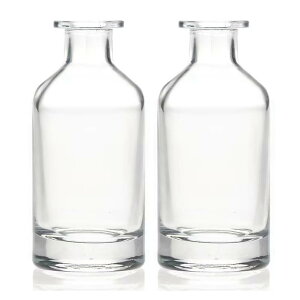 【送料無料】NOELAMOUR アロマガラスボトル リードディフューザー 容器 2個 200ml アロマ精油拡散ボトル クリスタルガラス